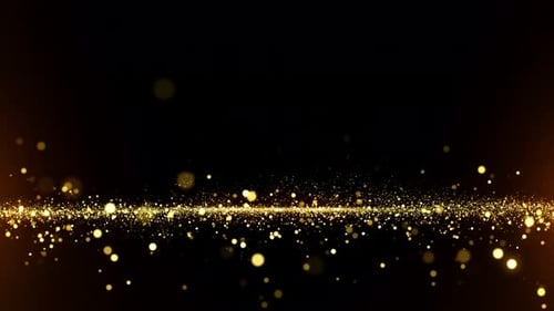 Hintergrundschleife mit Goldpartikeln