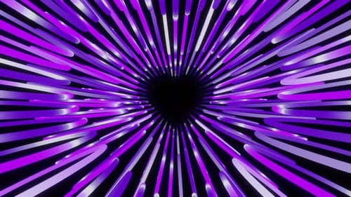 Hight Speed Purple Gradient Neon Heart Tunnel Valentine Day Vj Loop Animation