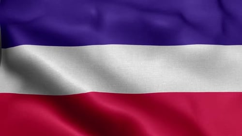 Realistic Waving Fabric Flag Animation Background