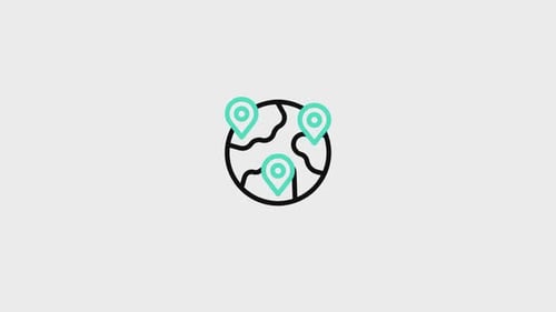 Animiertes Symbol für Schwellenländer