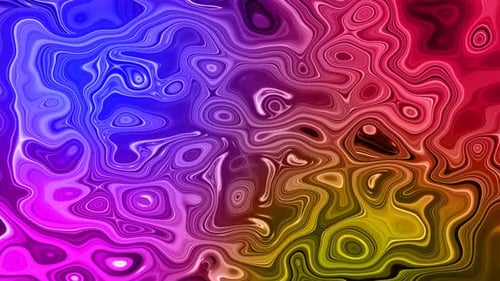 Abstract Fluid Vibrant Color Flow Background Animation