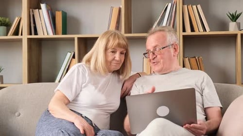 Loving Couple Enjoying Video Call at Home