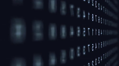 Binärcode auf dem Bildschirm