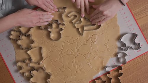 Making Holiday Cookies at Home Together