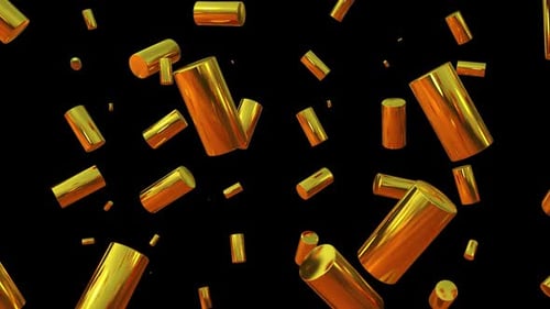 Geometric 3d Cylinder Shapes Loop