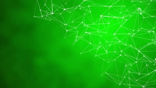 Green Plexus Background Loop V7
