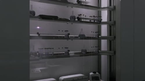 Exposition de haute sécurité présentant des fusils de précision et des accessoires modulaires
