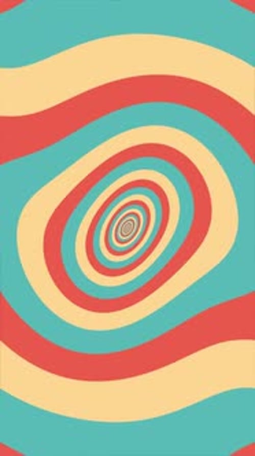 Hypnotic Abstract Wavy Spiral Loop Background