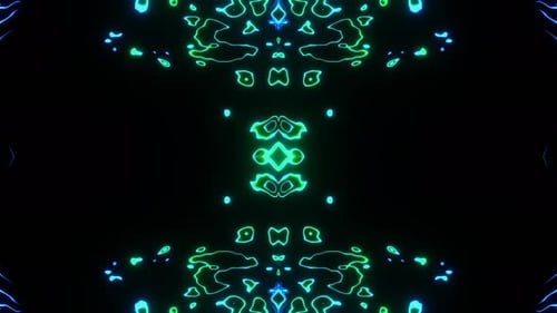 Glowing Ocean Patterns Illuminated Sea Life Visuals