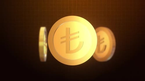 Animation der Goldmünze mit dem Lira-Währungssymbol