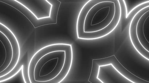 Dynamic glowing neon abstract pattern motion background loop