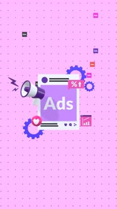 Modern Digital Marketing Advertisement Concept Animation