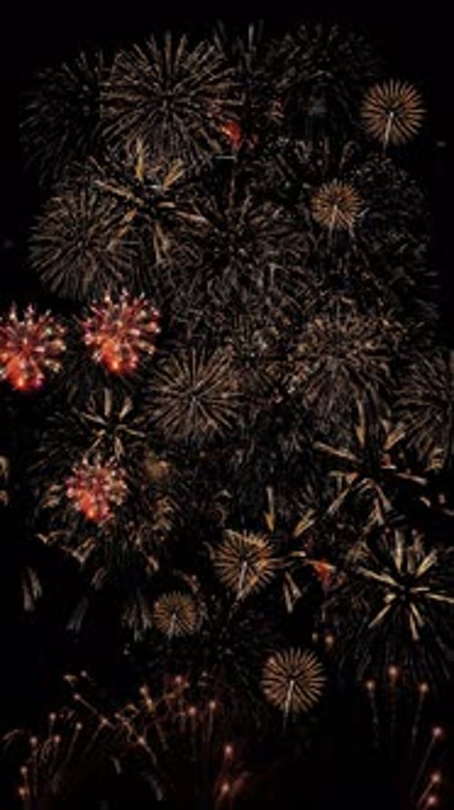 Fireworks burst night sky light display festive celebration show night sky Anniversary, Holiday, Par