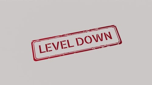 LEVEL DOWN Stamp