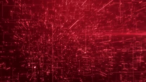 Déplacement de données numériques : le rendu 3D abstrait de la technologie scientifique favorise la connectivité