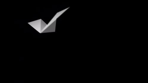 Paper Airplane Folding Animation and Flight