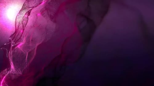 Abstract Flowing Fluid Particle Wave Background Animation