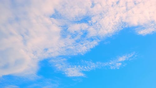 4K sky time lapse, beautiful background, sky timelapse of horizon. colorful sky and sunrise clouds.
