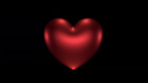 Pulsating Red Heart Animation for Love and Romance