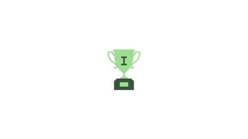 Award Winner symbol icon animation video