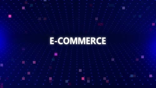 Animación de texto de comercio electrónico