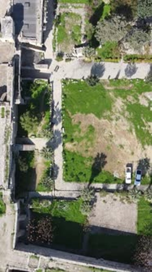 Aerial View Historical Castle