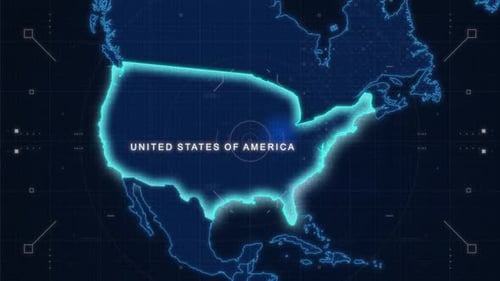 Hud Zoom Karte von Usa