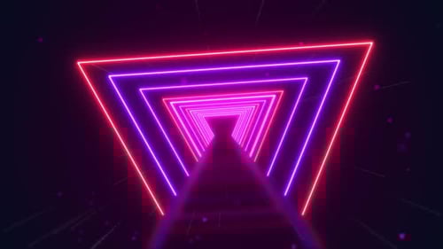 Abstract Neon Lights Motion Animated