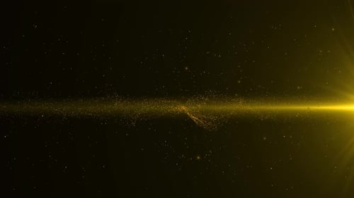 Luxurious Golden Particle Flow Logo Reveal Opener