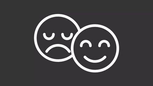 Animated Emotion Icons: Happy and Sad Faces