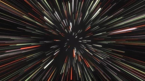 Light Speed Warp Drive Tunnel Animation