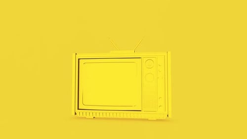 Retro Tv Yellow