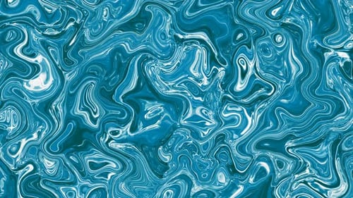 Abstract Fluid Blue Marble Swirl Background Animation