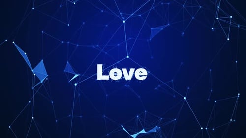 Futuristic Network Glitch Text Reveal Animation