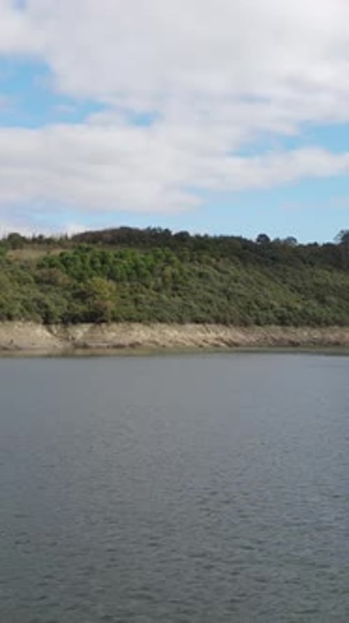 Naturel Lake Aerial View