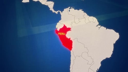 Peru Glow Map für Inhalte in sozialen Netzwerken