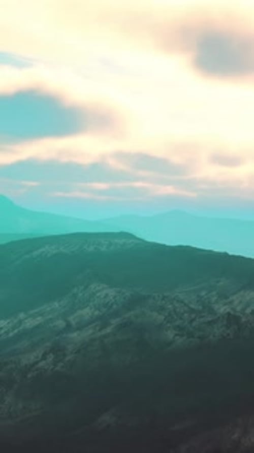 Breathtaking Aerial View of Majestic Mountain Peaks