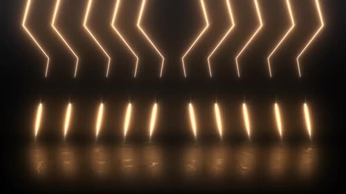 Abstract Geometric Glowing Lines Loop Background