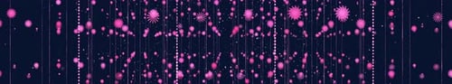 Animated Pink Glitter and Star Shapes Festive Background Loop
