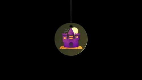 Halloween Castle Icon Animation