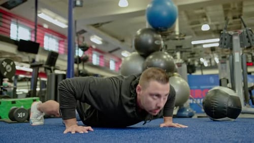 Sports People Workout in Luxury Fitness Club