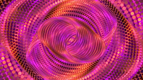 Vibrant Abstract Dot Vortex Looping Motion Background