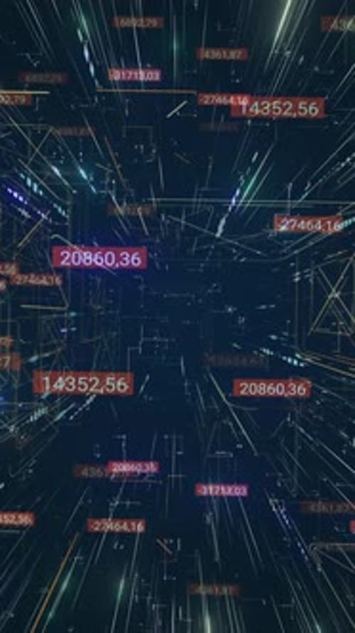 Vertical Video Digital Space CG Animation