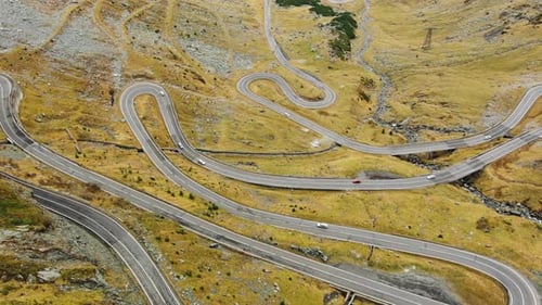 Famous Transfagarash Mountain Road