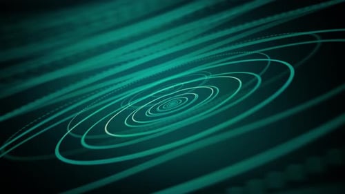 Dynamic Abstract Geometric Lines and Circles Background Loop