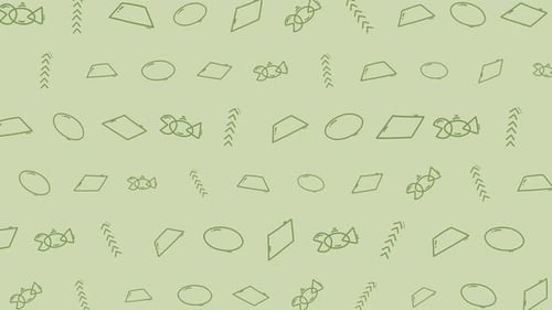 Motif sans couture, formes simples, dessin linéaire géométrique, abstrait, vert