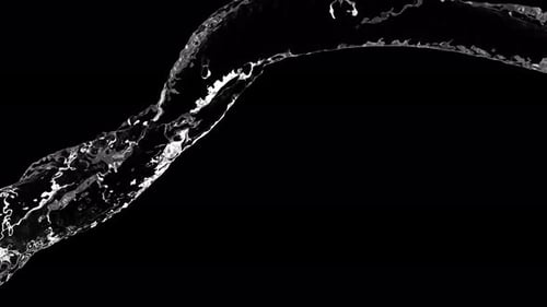 Realistic Transparent Water Stream Dynamic Liquid Element