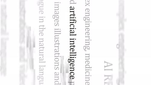 Inteligência artificial: títulos de manchetes, mídia, loop contínuo, vertical