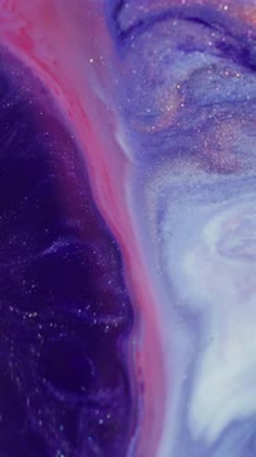 Sparkling Purple and Pink Abstract Swirling Background