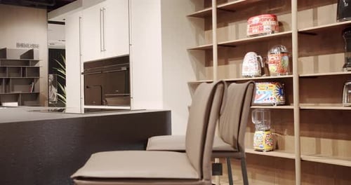Modern Kitchen Room with Minimalist Dining Table Modern Minimalist Home